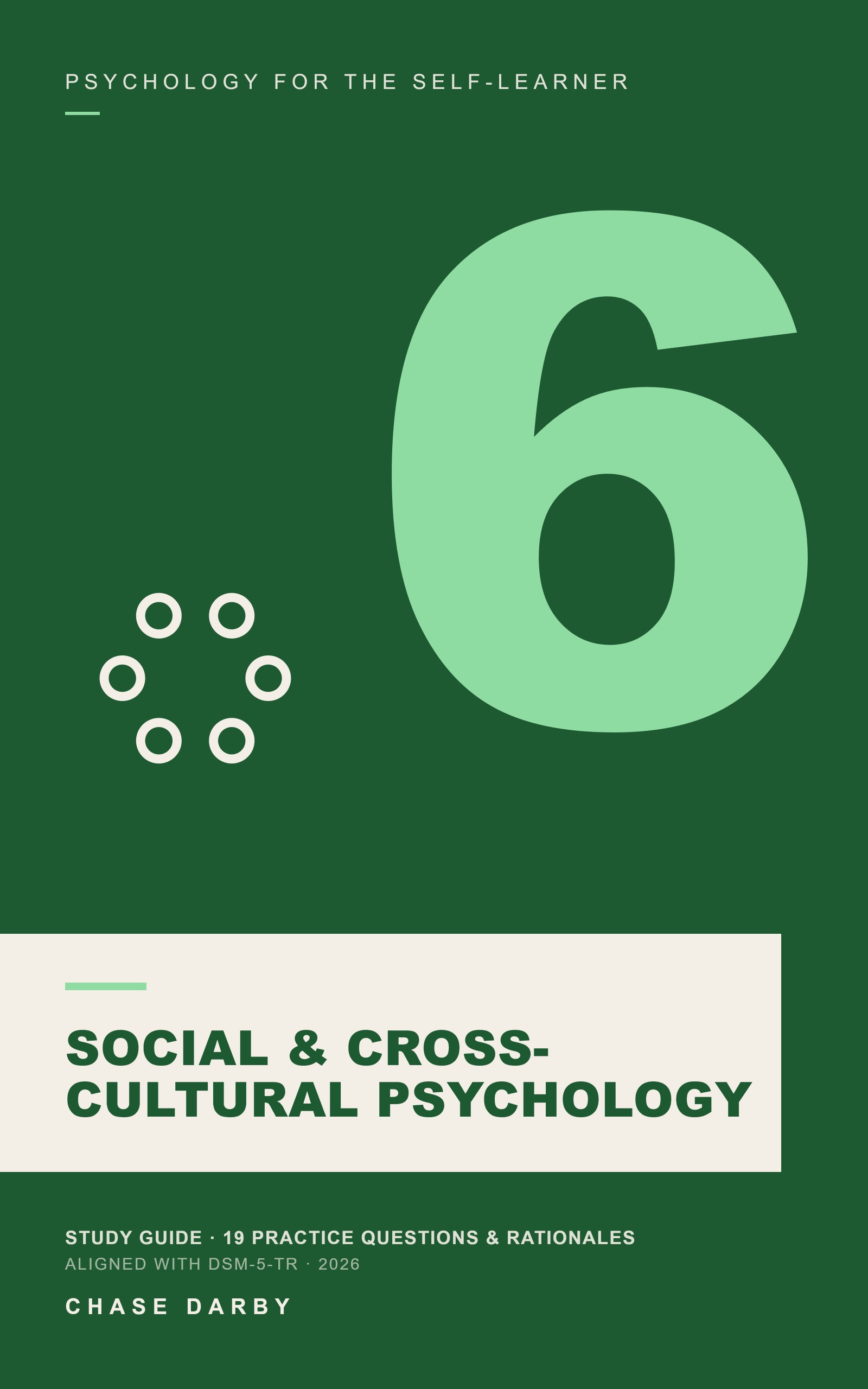 Volume 6 — Social & Cross-Cultural Psychology